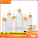 Essential Oil Dropper Bottle Manufacturer - Transparent Frosted Glass Empty 5ml 15ml 20ml 30ml 50ml 100ml with Bamboo
