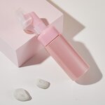 Foam Pump Bottles Manufacturer - Wholesale 100ml 120ml 150ml 200ml Pink Facial Mousse with Silicone Brush Pump