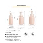 Plastic Bottles Manufacturer - Factory Wholesale 300ml PE Transparent Pink Sticker Label Empty for Shampoo Conditioner