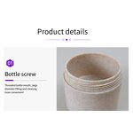 Wheat Straw Bottle Manufacturer - Custom Eco-Friendly Biodegradable 10-250ml Plastic Cosmetic Packaging Container Jar for