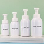 Foam Pump Bottle Manufacturer - in Stock 200ml 300ml 400ml 500ml White PET for Shampoo and Facial Cleanser 300ml 8oz