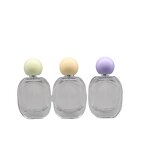 Perfume Dispenser Bottle Manufacturer - High-Class 30ML Kids Portable Oval-shaped with Colorful round Screw Cap