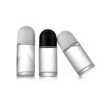 Glass Roll-on Bottles Manufacturer - In Stock 30ml 50ml Transparent Perfume & Deodorant Golden Lid Thickening Cylindrical