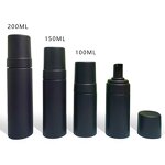 Foaming Mousse Pump Bottle Manufacturer - 2025 Factory Price Matte Black Pet Face Cleanser Liquid 100ML 150ml 200ml for