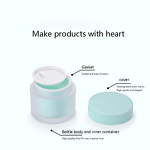 Acrylic Bottle Manufacturer - Luxury Matte pink Blue White 30ml 50ml 100ml 120ml Double-wall Cosmetic Set Airless Lotion