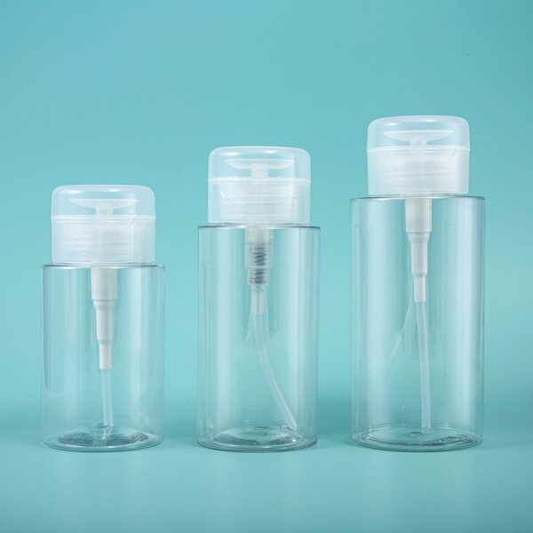 Plastic Bottle Manufacturer - In Stock Empty 100ml 150ml 200ml 300ml Skin Toner Empty Push Down Eye Makeup Nail Polish