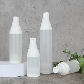 Vacuum Bottle Manufacturer - Factory Direct Sales Transparent Matte 15ml 20ml 30ml 50ml Sizes Reusable for Shampoo Cosmetic