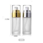 Glass Lotion Bottles Manufacturer - Large Capacity Frosted 30g 40ml 100ml 120ml Gold Silver Screw Cap Pure Dew Toner