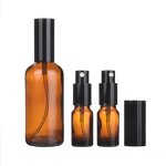 Glass Spray Lotion Bottle Manufacturer - In Stock Matte Amber 5ml-100ml with Screw Cap Dropper Sealed Boxed for Skin Care