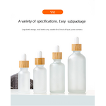 Essential Oil Dropper Bottle Manufacturer - Transparent Frosted Glass Empty 5ml 15ml 20ml 30ml 50ml 100ml with Bamboo