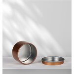 Candle Tins Manufacturer - Wholesale 2oz 4oz 8oz Gold Black Silver Luxury Round Deep Tinplate Metal with Lid Popular Gift