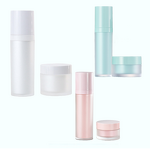 Airless Pump Lotion Bottle Manufacturer - High Quality Stock Double Plastic Bottle White Pink Frosted Face Empty for Skin