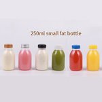 Plastic Bottle Manufacturer - Transparent 250ml/8oz round Screw Lid Empty for Juice Pet Water Soda Energy Drinks Whisky