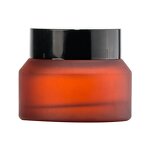 Cosmetic Bottle Manufacturer - Wholesale Custom 60ml 120ml Amber Frosted Glass Inclined Shoulder Spray Pump Emulsion Pump