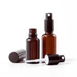 Glass Spray Lotion Bottle Manufacturer - In Stock Matte Amber 5ml-100ml with Screw Cap Dropper Sealed Boxed for Skin Care