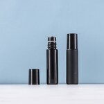 Roll-On Bottle Manufacturer - Black Matte 10ml 0.3oz Dropper Ball Eye Massage Oil Cream Serum Diffuser Screen Printing