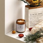 Glass Candle Jar Manufacturer - Clear Amber 50ml to 1000ml Capacity with Black Gold Aluminum Metal Lids Cork Sealing Screen