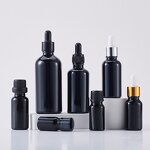 Glass Dropper Bottle Manufacturer - Factory Direct Round in Black 5ml 10ml 20ml 30ml 50ml Stock Solution for Hair and