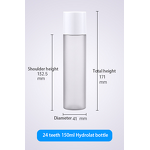 Skincare Set Manufacturer - 100ml 120ml 150ml Classic Pure Dew With Exfoliating Pump Bottle PET Plastic Sub-Bottle for