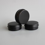Makeup Sub-Pack Manufacturer - Aluminum Shikao Cream Jar Black Thread 5-60ml Rotating Lid for Beauty Boxes False Eyelashes