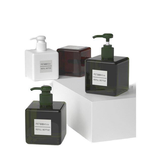 Plastic Bottle Manufacturer - Transparent 250ml Square PET for Skin Care & Shampoo Durable Pressing Sub-package for Face