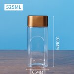 Plastic Food Jars Manufacturer - Square Transparent PET 820ml-1055ml Nut Packaging Bottle for Food Snack Cookie Canned