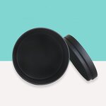 Candle Tins Manufacturer - Wholesale 4oz 8oz Seamless Matte Black Empty Metal Tinplate Packing with Lid Candle Jar Tin