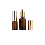 Serum Bottle Manufacturer - 10ml 20ml 30ml 50ml 100ml Amber Dark Brown Empty Cosmetic Glass Toner Spray with Screw Cap