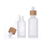 Skincare Packaging Set Manufacturer - 5ml to 100ml Glass Dropper Bottles Round and Flat Bamboo for Hair Serum Oil