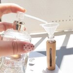 Roll-on Bottle Manufacturer - Wholesale Bamboo Perfume Ball 5ml/10ml Glass Liner for Essential Oil and Face Cream Packed