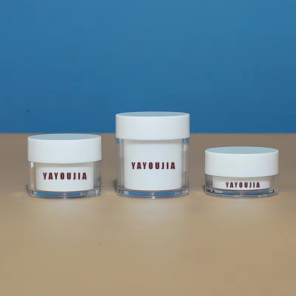 Plastic Cosmetic Jar Manufacturer - 20g 30g 50g White Round Empty for Skin Care Serum Shampoo Face & Hair Cream