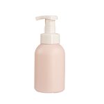 Plastic Bottles Manufacturer - Factory Wholesale 300ml PE Transparent Pink Sticker Label Empty for Shampoo Conditioner