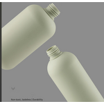 Emulsion Pump Bottle Manufacturer - Wholesale Large-Capacity HDPE 300ml 500ml Light Green Plastic Rounded Corner for