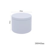 Candle Tins Manufacturer - Wholesale 4oz 8oz Seamless Matte Black Empty Metal Tinplate Packing with Lid Candle Jar Tin