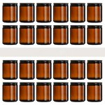 Glass Candle Jar Manufacturer - Clear Amber 50ml to 1000ml Capacity with Black Gold Aluminum Metal Lids Cork Sealing Screen