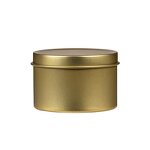 Candle Tins Manufacturer - Wholesale 2oz 4oz 8oz Gold Black Silver Luxury Round Deep Tinplate Metal with Lid Popular Gift