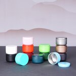 Candle Jars Manufacturer - In Stock 50ml Mini Christmas Round Shape with Lids Small Empty Tinplate Metal Box for Candles