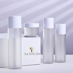 Skincare Set Manufacturer - 100ml 120ml 150ml Classic Pure Dew With Exfoliating Pump Bottle PET Plastic Sub-Bottle for