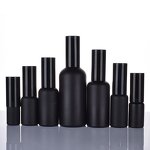 Glass Mist Sprayer Bottles Manufacturer - Matte Black 100ml/50ml/30ml/5ml/20ml for Cosmetics Hair Care Face Cream-Custom