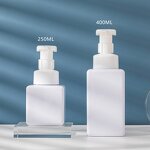 Cosmetic Dispenser Bottle Manufacturer - 250ml 400ml Square PET Plastic Empty Shampoo Soap Hand Sanitizer Packaging Foam