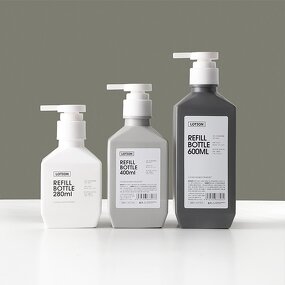 Plastic Bottle Manufacturer - New Square Shape HDPE 280ml 400ml 500ml 600ml Empty Body Cream Washing 200ml 1000ml Lotion