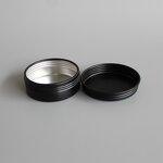 Makeup Sub-Pack Manufacturer - Aluminum Shikao Cream Jar Black Thread 5-60ml Rotating Lid for Beauty Boxes False Eyelashes