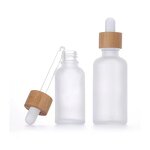 Essential Oil Dropper Bottle Manufacturer - Transparent Frosted Glass Empty 5ml 15ml 20ml 30ml 50ml 100ml with Bamboo