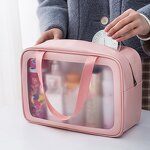 Cosmetic Travel Bag Manufacturer - Large Capacity PVC Waterproof with Zipper for Lipstick Face Mask Lotion Perfume Blush