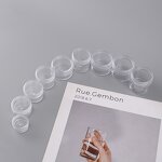 Plastic Jars Manufacturer - Homay High Quantity Clear Small 5g 10g 15g 20g with Cap for Skin Care Cosmetic Face Cream