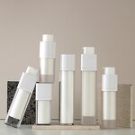 Vacuum Bottles Manufacturer - Wholesale 15ml 30ml 50ml Refillable Frosted Square Acrylic with Airless Pump for Cosmetic Lotion