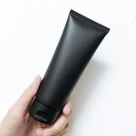 Cosmetic Tube Manufacturer - Matte Black Plastic 100ml Soft Squeeze 3.4fl.oz. Flip Top Lid Facial Cleanser Skin Care