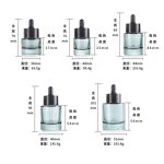 Glass Dropper Bottle Manufacturer - Wholesale New 20ml 30ml 40ml Empty Transparent Flat Cylinder for Essential Oil and