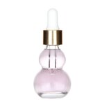 Glass Perfume Bottle Manufacturer - Portable 3ml Travel Essential Oil Drop Transparent Gourd Shape Dropper for Skin Care