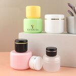 Skin Care Cream Packaging Manufacturer - Hot Sale Luxury 8.5oz Body Butter 250ml White Pink Round Plastic Jars with Lids